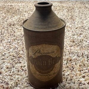 Vintage Grain Belt Premium Beer Cone Top Can Minneapolis Brewing Co Rusty Patina
